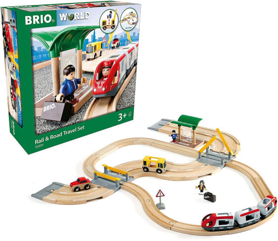 BRIO BRI-33209 Rail and Road Travel Set