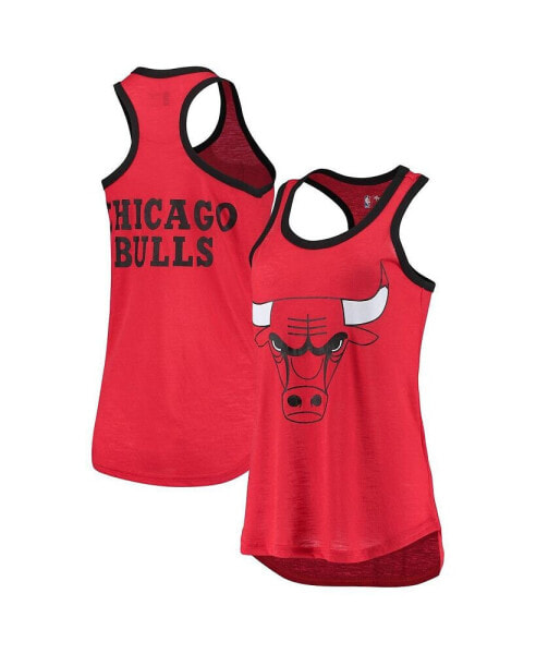 Топ женский G-III Sports by Carl Banks Chicago Bulls Красный Showdown Burnout