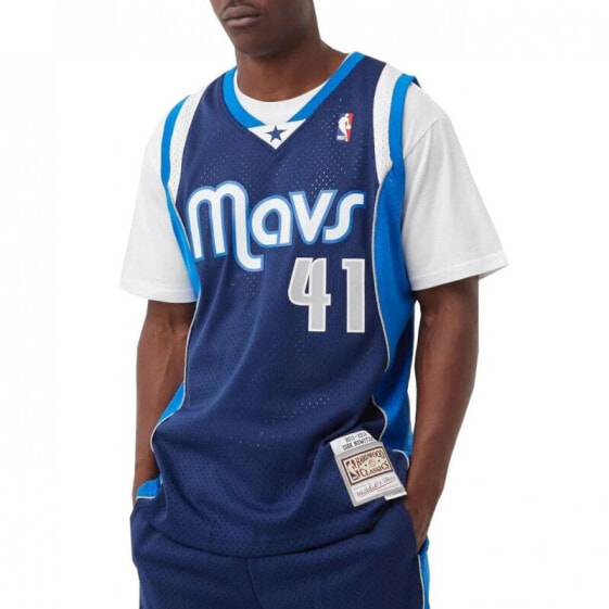 Mitchell & Ness NBA Swingman Dallas Mavericks Dirk Nowitzki M T-shirt SMJY1148-DMA11DNOASBL