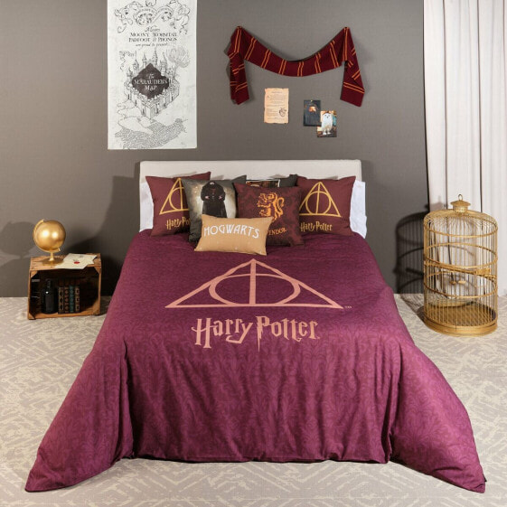Пододеяльник Harry Potter Deathly Hallows 220 x 220 cm 135/140 кровать из коллекции Nordic на двуспальную кровать