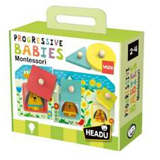 HEADU Montessori Progressive Babies Game doll