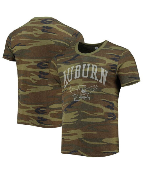 Men's Camo Auburn Tigers Arch Logo Tri-Blend T-shirt