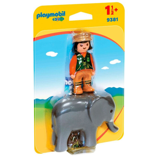 PLAYMOBIL 123 Elephant Caregiver