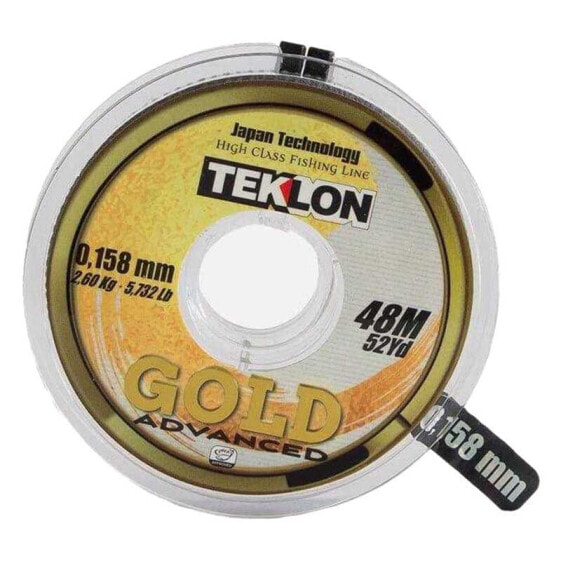 Монофильная леска для рыбалки TEKLON Gold Advanced 48 метров Transparent
