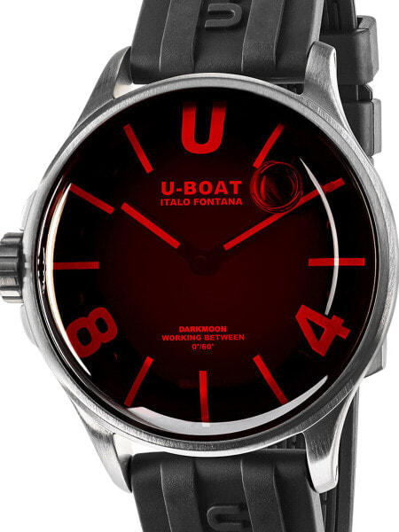Часы U Boat Darkmoon SS Red Glass 9305 5ATM