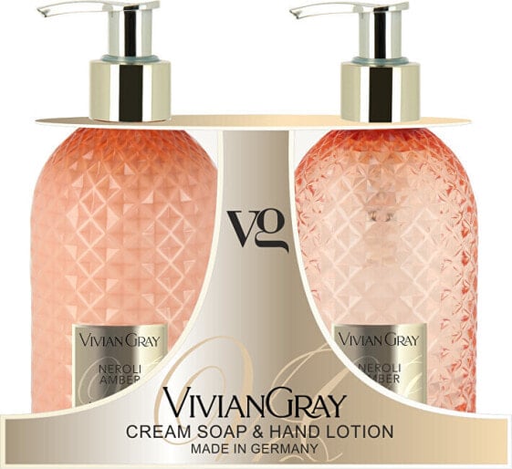 Neroli & Amber Cosmetic Set (Cream Soap & Hand Lotion)