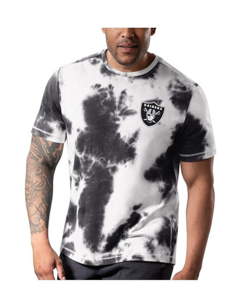 Men's Black Las Vegas Raiders Freestyle Tie-Dye T-shirt