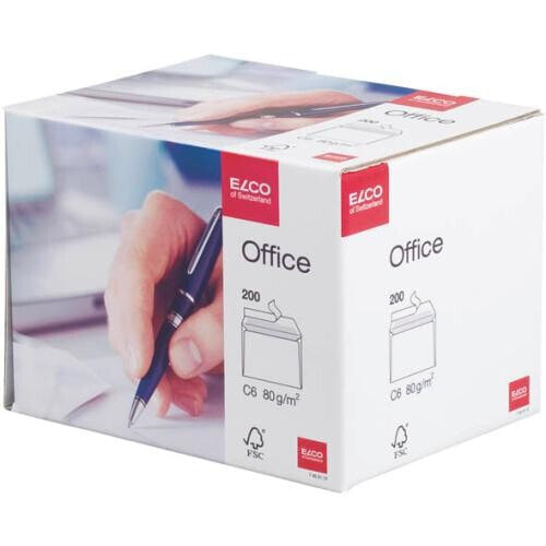 Elco Office C6 - C6 (114 x 162 mm) - White - 80 g/m² - 114 mm - 162 mm - 200 pc(s)