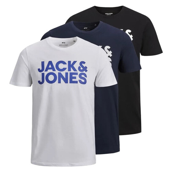 JACK & JONES Corp Logo short sleeve T-shirt 3 units