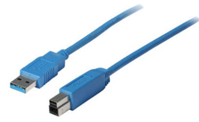 ShiverPeaks USB 3.0 - 5 m - 5 m - USB A - USB B - USB 3.2 Gen 1 (3.1 Gen 1) - Male/Male - Blue