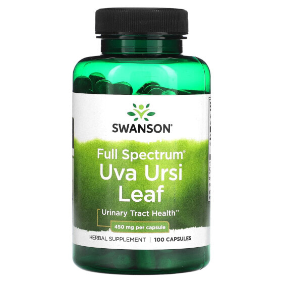 Full Spectrum Uva Ursi Leaf, 450 mg, 100 Capsules