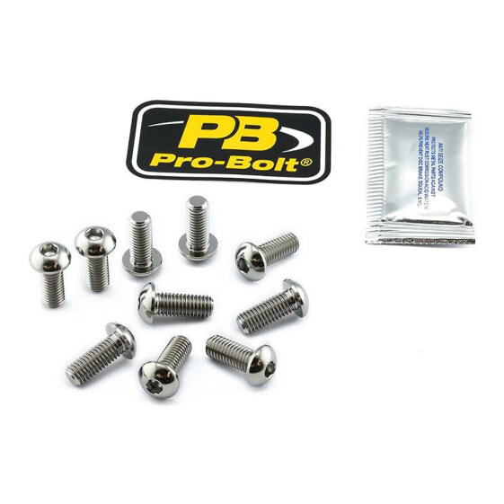 PRO BOLT TI10DISCDUC30 Titanium Brake Disc Screws 10 Units