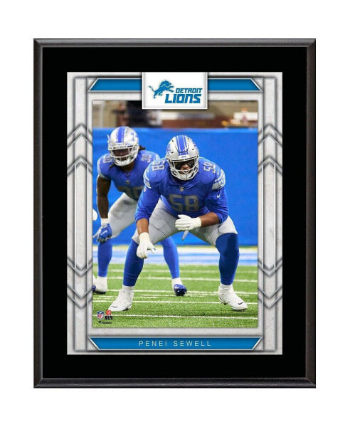 Penei Sewell Detroit Lions 10.5" x 13" Sublimated Player Plaque