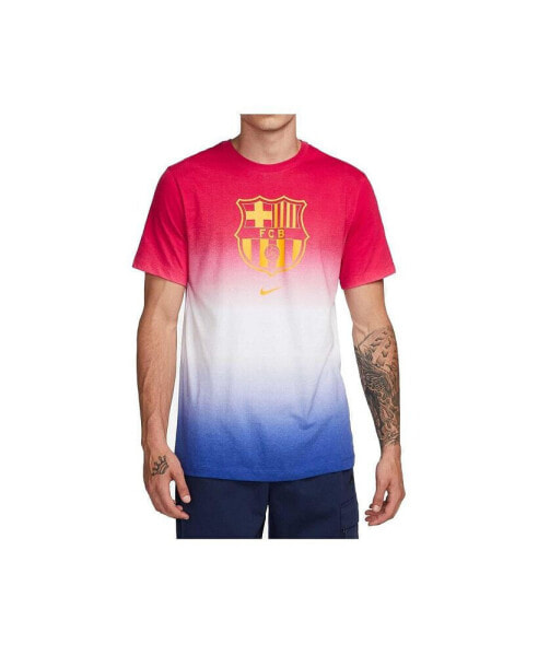 Men's White Barcelona Crest T-shirt