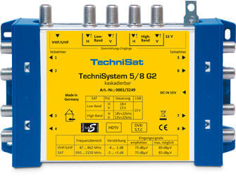 ТВ-ресивер TechniSat TechniSystem 5/8 G2 Синий Жёлтый 300 г 172 x 32 x 115 мм