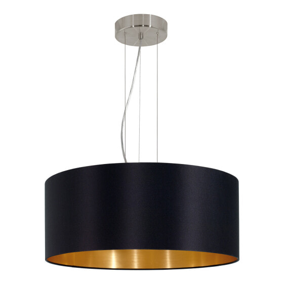 Eglo Leuchten EGLO Maserlo - Flexible mount - Black - Gold - Nickel - Black - Gold - Steel - Fabric - Round