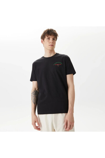 Graphics Pizza Erkek Siyah T-shirt