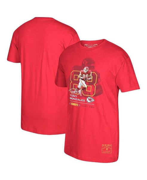 Men's Tony Gonzalez Red Kansas City Chiefs Retired Player Graphic T-shirt