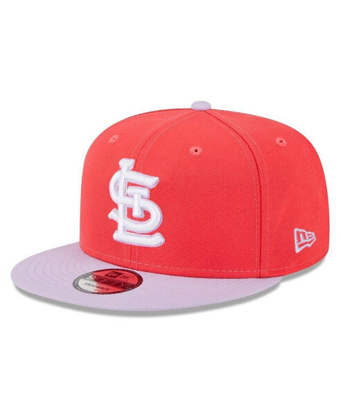 Men's Red, Purple St. Louis Cardinals Spring Basic Two-Tone 9FIFTY Snapback Hat