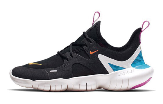 Детские кроссовки Nike Free RN 5.0 для бега черно-белые