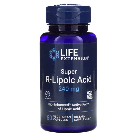 Super R-Lipoic Acid, 240 mg, 60 Vegetarian Capsules