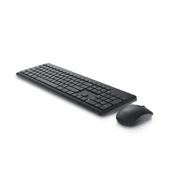 Dell KM3322W - Full-size (100%) - RF Wireless - QWERTY - Black - Mouse included