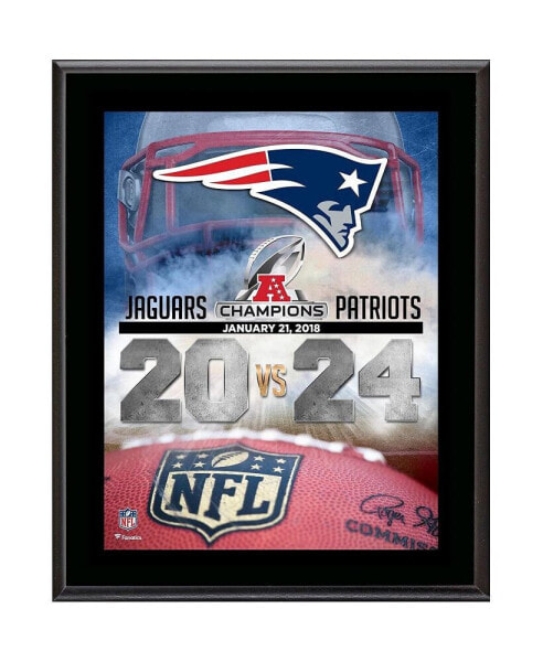 New England Patriots 2017 AFC Champions 10.5" x 13" Sublimated Plaque