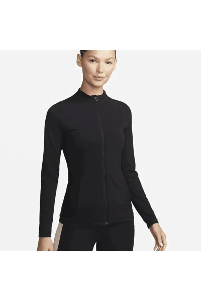 Куртка спортивная Nike Yoga Dri-FIT Luxe Fitted Черная DQ6001-010