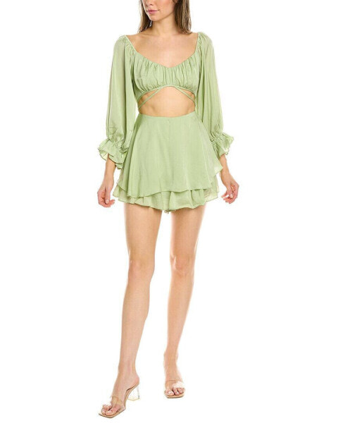 Kerrick Cutout Romper Women's Green M