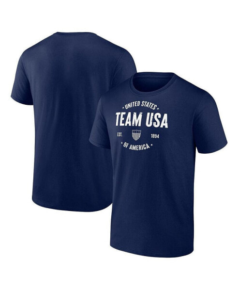 Men's Navy Distressed Team USA Clean Heritage T-shirt