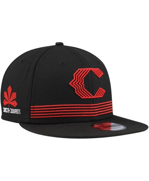 Men's Black Cincinnati Reds City Connect 9FIFTY Snapback Hat