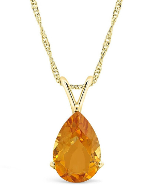 Citrine (2-3/4 ct. t.w.) Pendant Necklace in 14K Yellow Gold