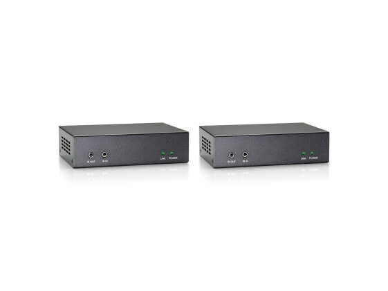 LevelOne HDMI over Cat.5 Extender Kit - HDBaseT - 100m - 802.3af PoE - 3840 x 2160 pixels - AV transmitter & receiver - 100 m - Gray