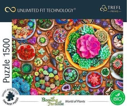 Trefl Puzzle 1500 element?w UFT Blooming Paradise World of Plants