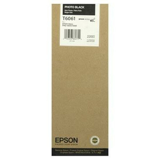 Тонер Epson Cartucho T606100 negro foto Чёрный