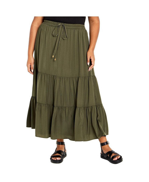 Plus Size Summer Tier Skirt