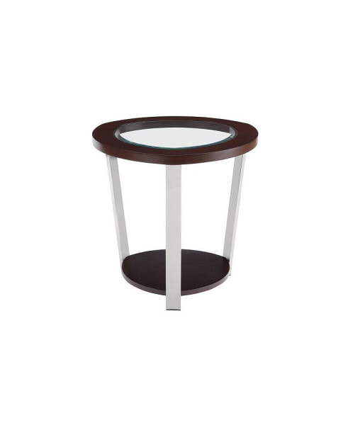 Steve Silver Duncan 23" Round Mixed Media End Table