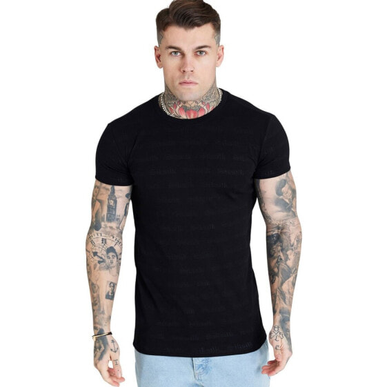 SIKSILK Jacquard short sleeve T-shirt