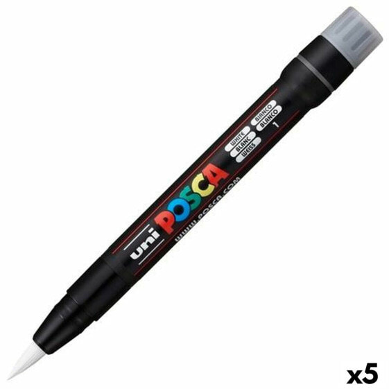 Ручка акриловая POSCA PCF-350 белая 5 штук