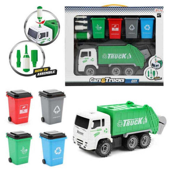 TOITOYS Trash Truck With Containers Game