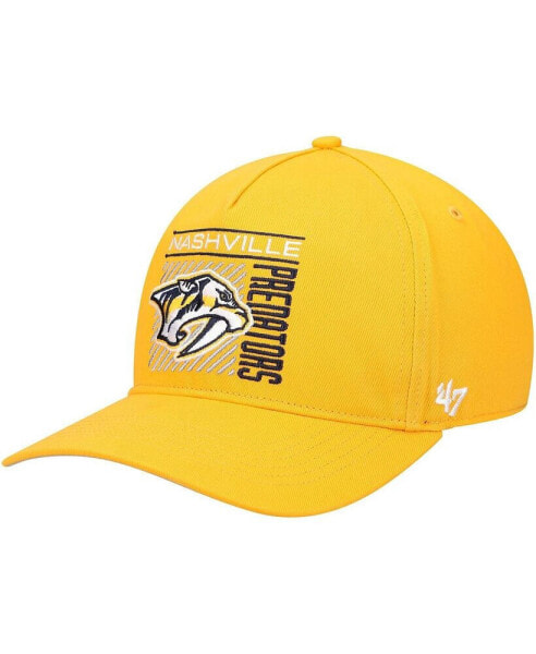 Men's '47 Gold Nashville Predators Reflex Hitch Snapback Hat