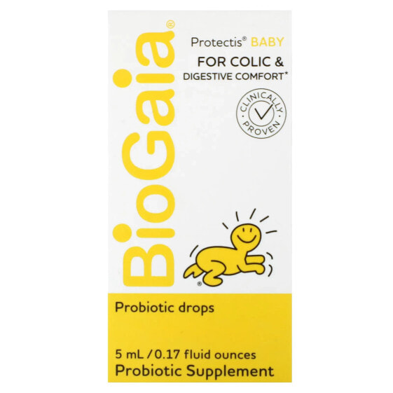 BioGaia, Protectis, пробиотик в каплях для детей, 5 мл (0,17 жидк. унции)