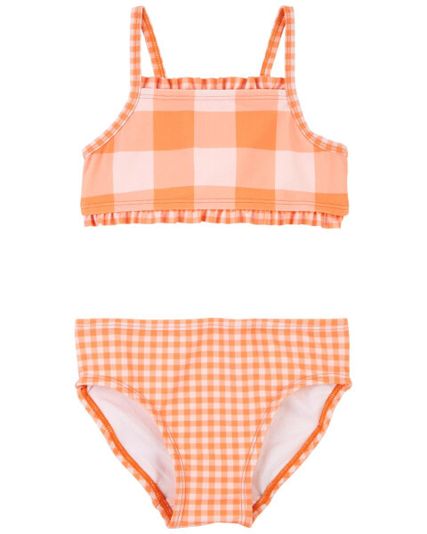 Toddler Gingham Ruffle 2-Piece Bikini 2T