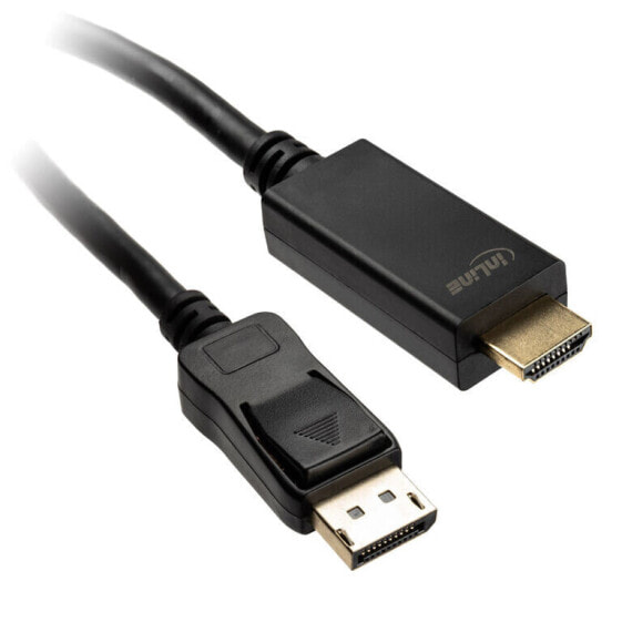 InLine DisplayPort zu HDMI Konverter Kabel, 4K/60Hz, schwarz - 5m