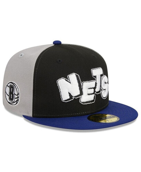 Men's Black, Navy Brooklyn Nets 2023/24 City Edition 59FIFTY Fitted Hat