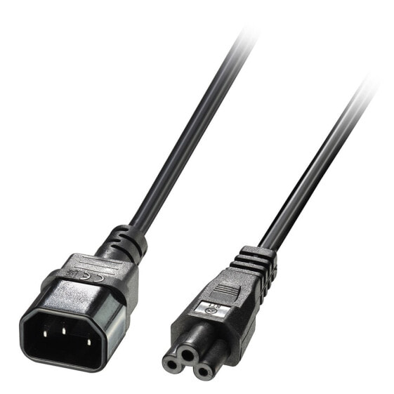 Lindy 2m IEC C14 an C5 Netzkabel - Cable - Extension Cable