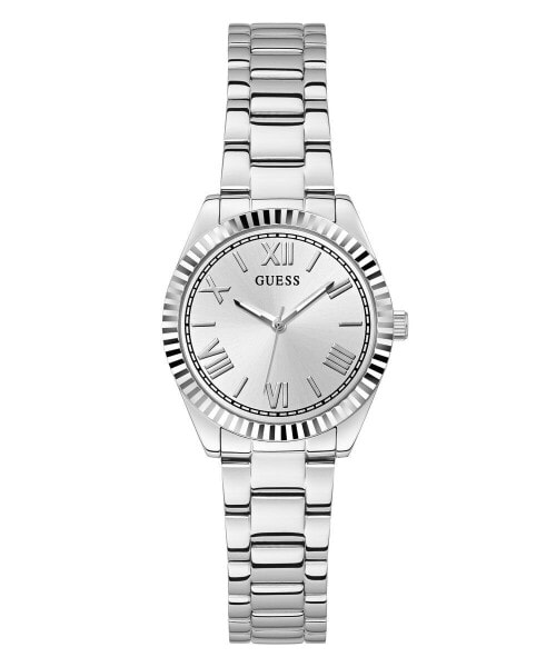 Guess Damen Armbanduhr MINI LUNA silber 30 mm GW0687L1