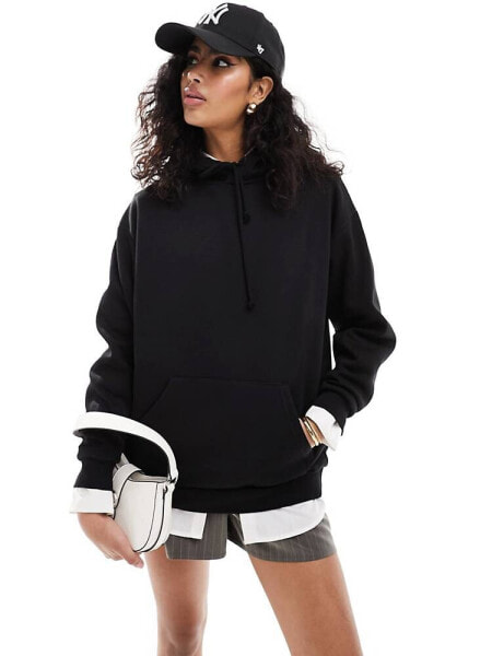 Pimkie regular fit hoodie in black