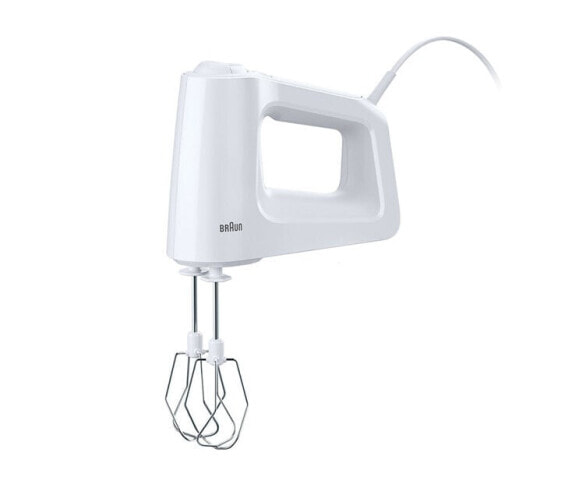 Braun MultiMix HM 3000 WH - Hand mixer - White - Stainless steel - 450 W