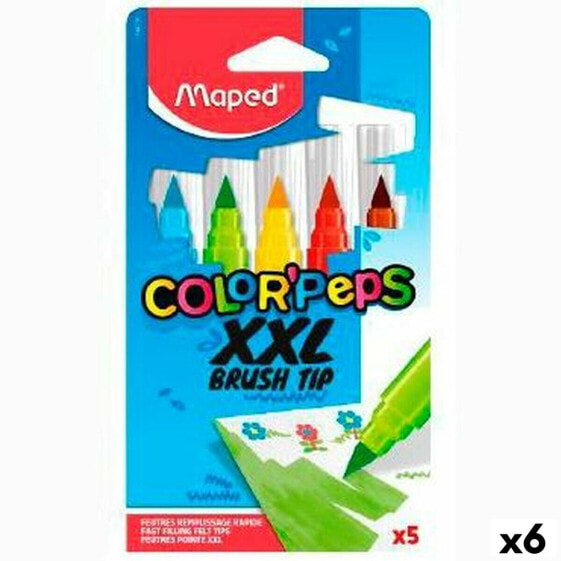 Фетр Maped Color' Peps Jumbo XXL Разноцветный 5 Предметы (6 Предметы)